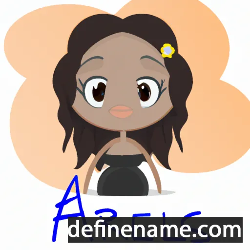 cartoon of the name Arielis