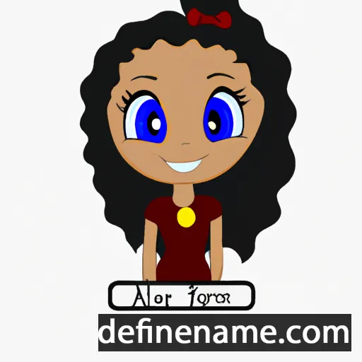 cartoon of the name Arielynne