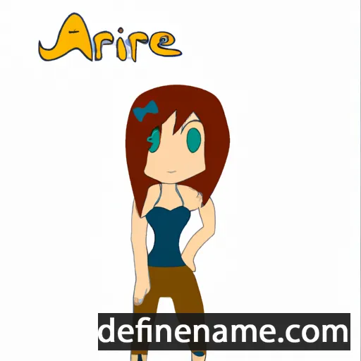 cartoon of the name Ariene