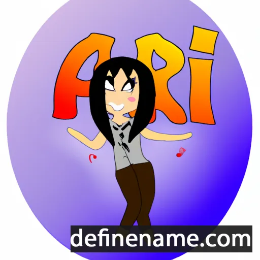 cartoon of the name Arihi