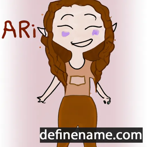 cartoon of the name Arii