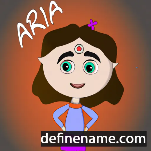 cartoon of the name Arila