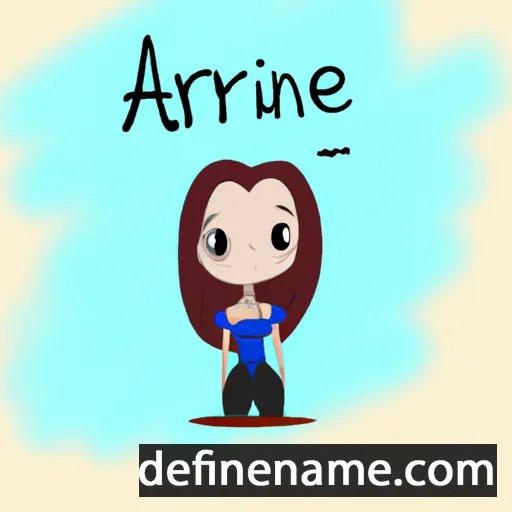 cartoon of the name Ariñe