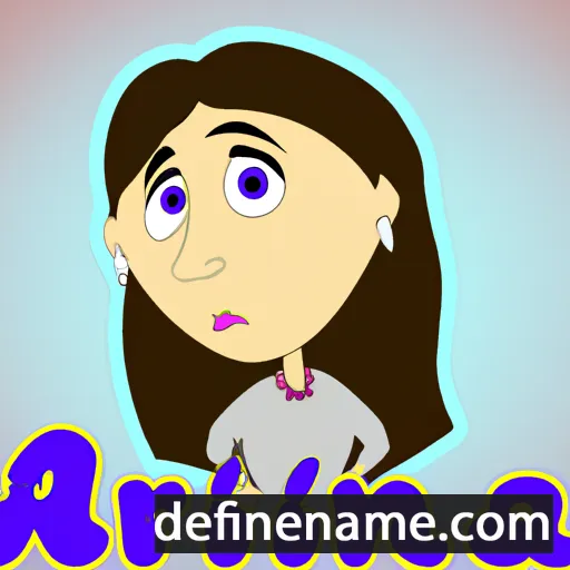 cartoon of the name Arina