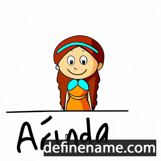 cartoon of the name Arinda