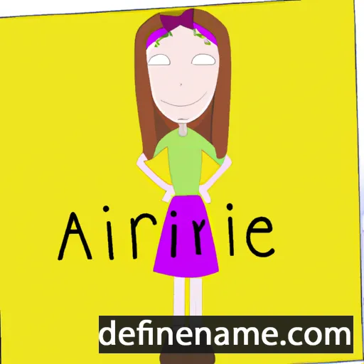 cartoon of the name Arine