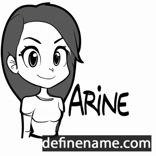 cartoon of the name Arine