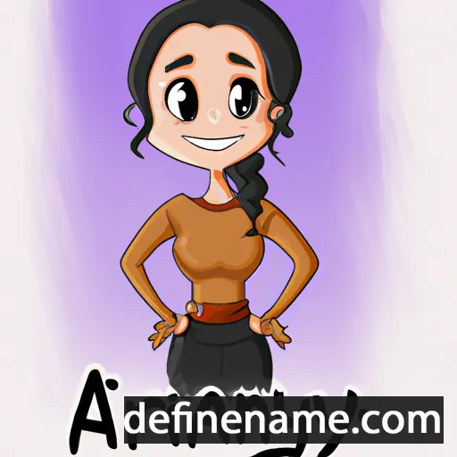 cartoon of the name Arinya