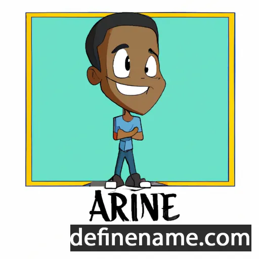 cartoon of the name Arinze