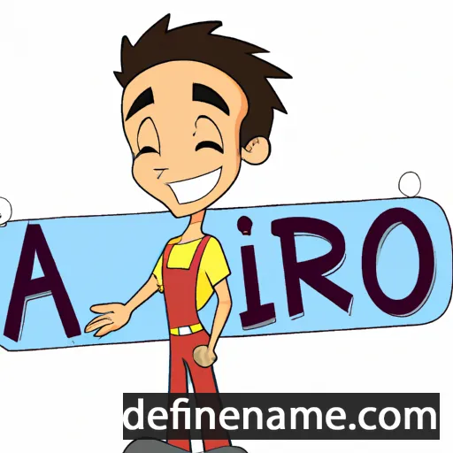 cartoon of the name Ario