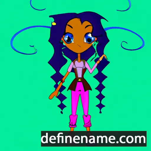 cartoon of the name Arionna