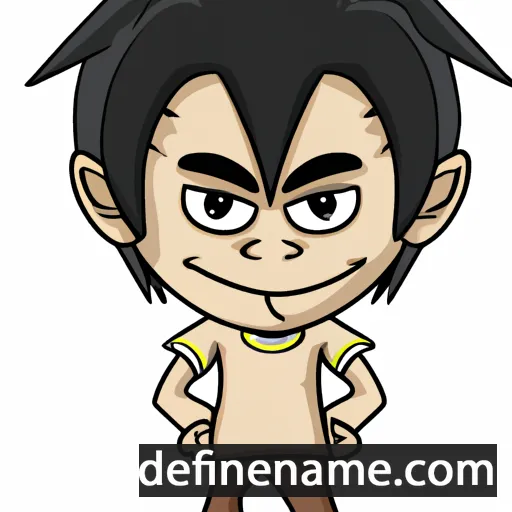 cartoon of the name Aripin