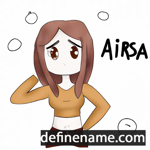 cartoon of the name Arisa