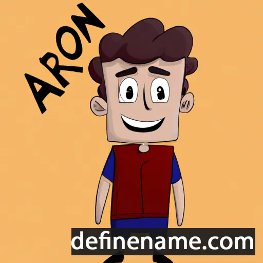 cartoon of the name Árón