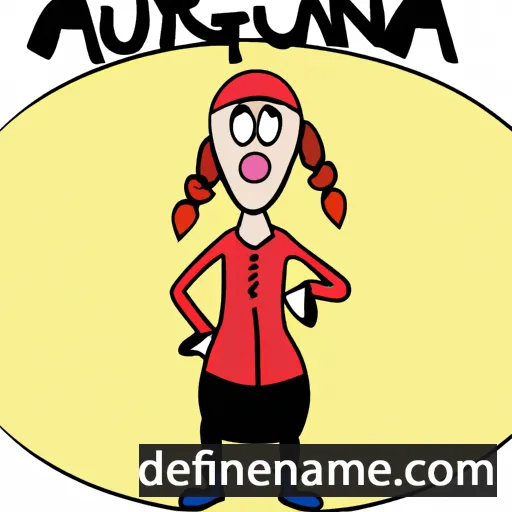 cartoon of the name Ärngunna