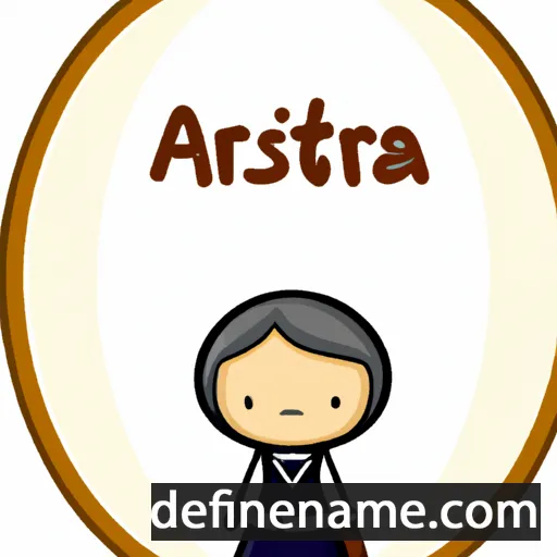 cartoon of the name Aristia