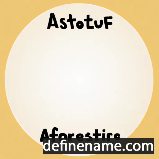 cartoon of the name Aristobia