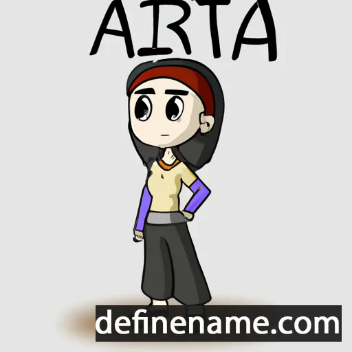 cartoon of the name Arita