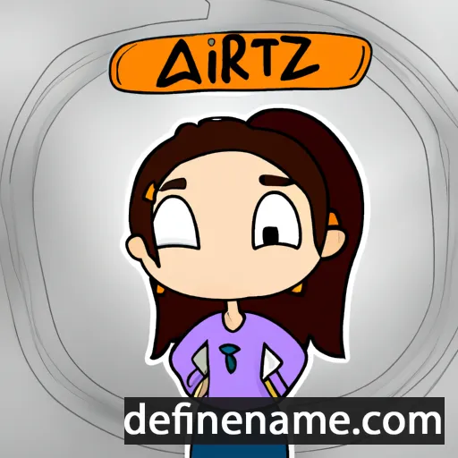 cartoon of the name Aritza