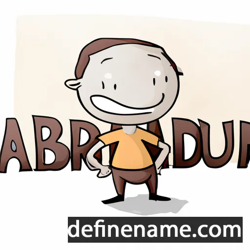 cartoon of the name Ariunbold