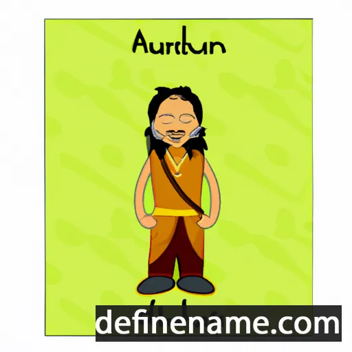 cartoon of the name Ariundalai