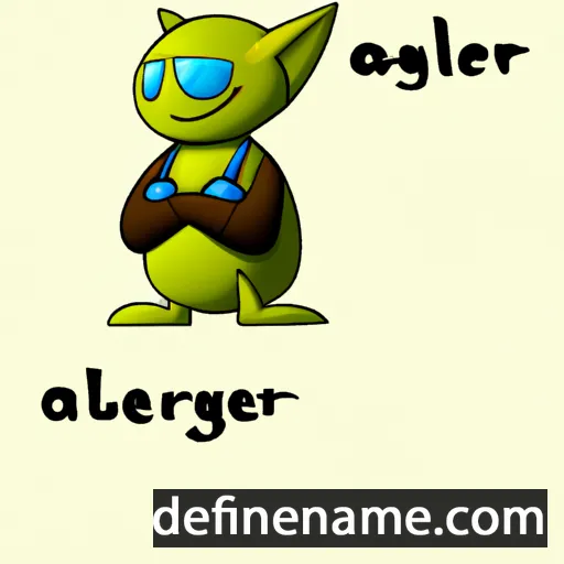 cartoon of the name Ariungerel