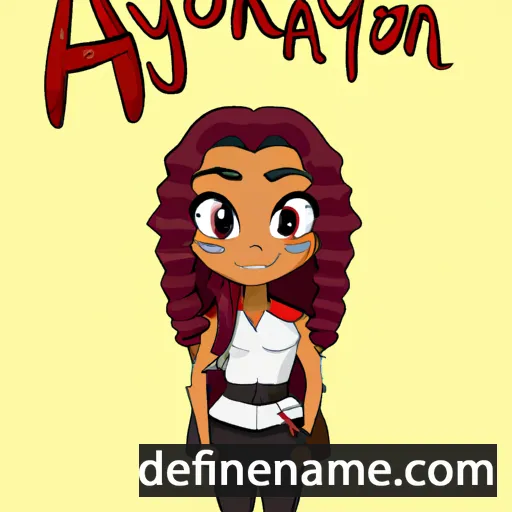 cartoon of the name Ariyonna