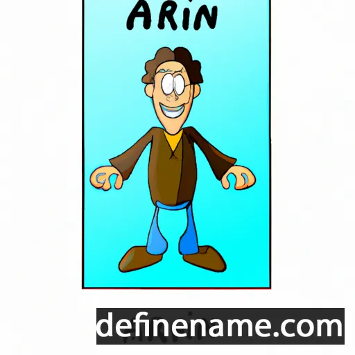 cartoon of the name Arjan