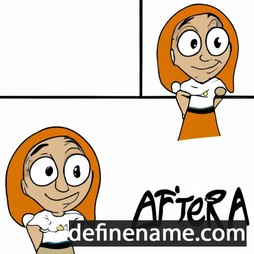 cartoon of the name Arjeta