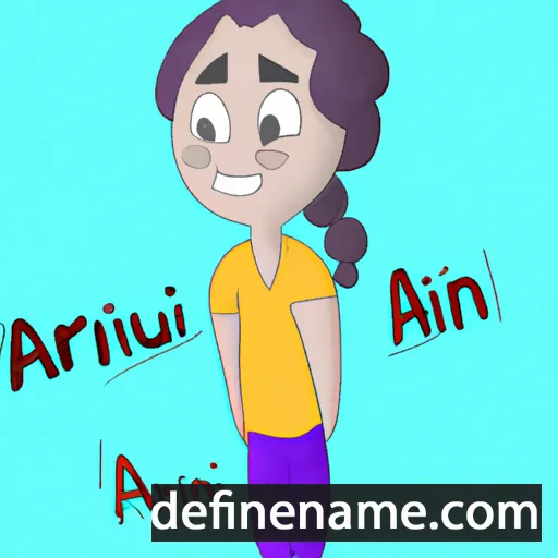 cartoon of the name Arjuni