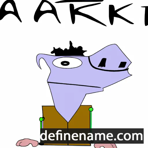 cartoon of the name Ark