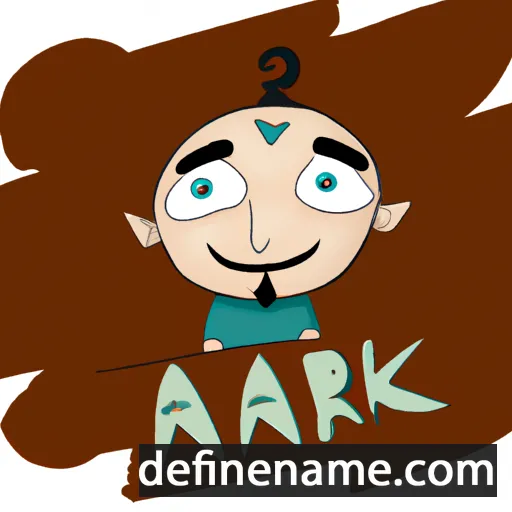 cartoon of the name Arkar