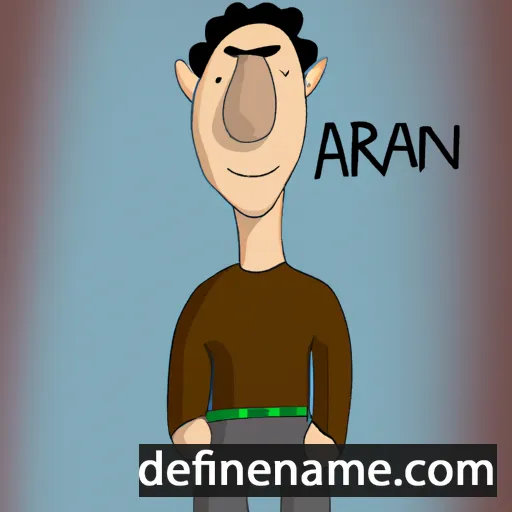 cartoon of the name Arlan