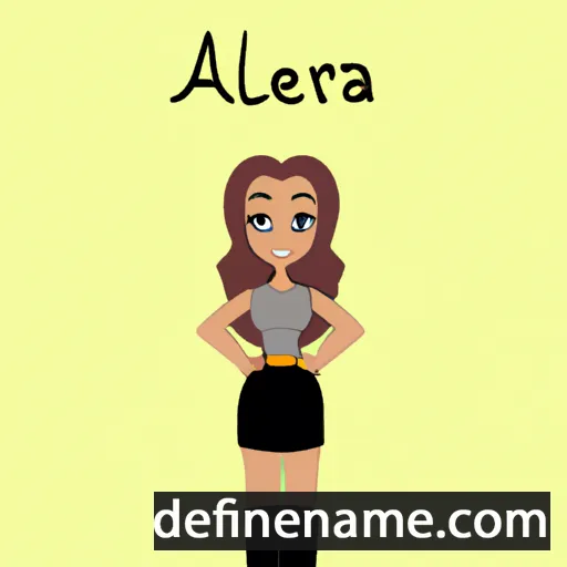 cartoon of the name Arleana