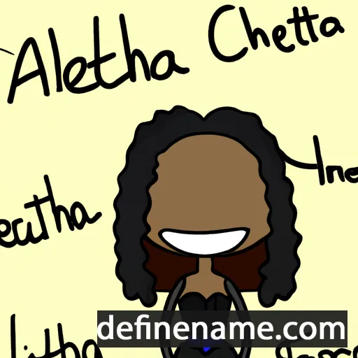 cartoon of the name Arleathia