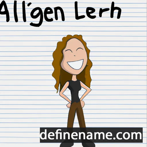 cartoon of the name Arleighn