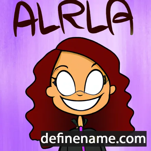 cartoon of the name Arlenna