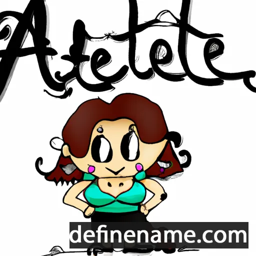 cartoon of the name Arlete