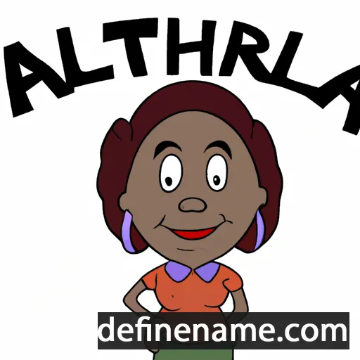 cartoon of the name Arletha