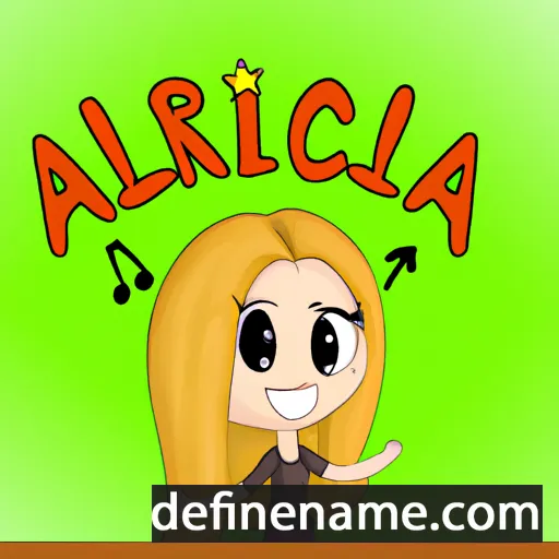 Arlicia cartoon