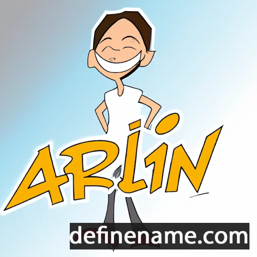 cartoon of the name Arlin