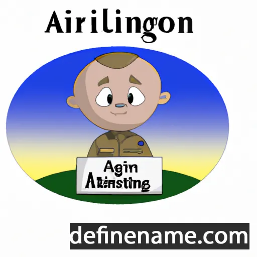 cartoon of the name Arlington