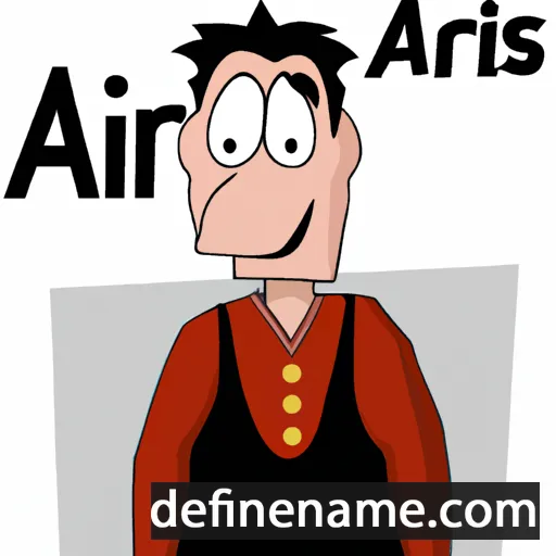 cartoon of the name Arlis