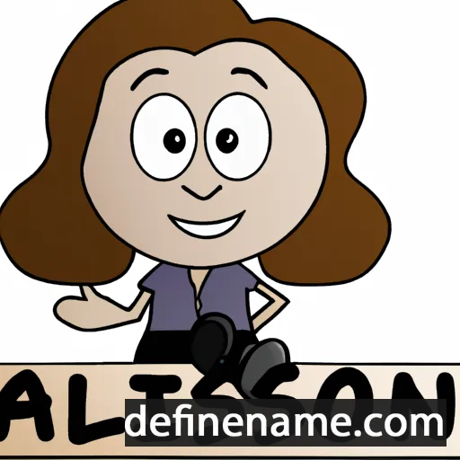 cartoon of the name Arlison