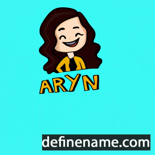 cartoon of the name Arlyn