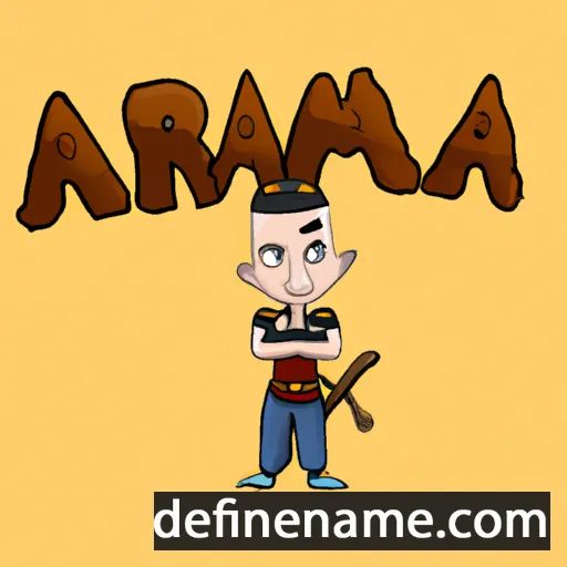 cartoon of the name Arma