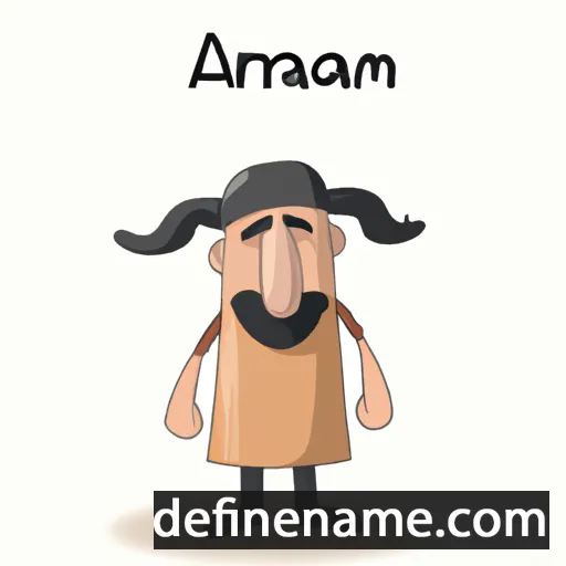 cartoon of the name Armaghan