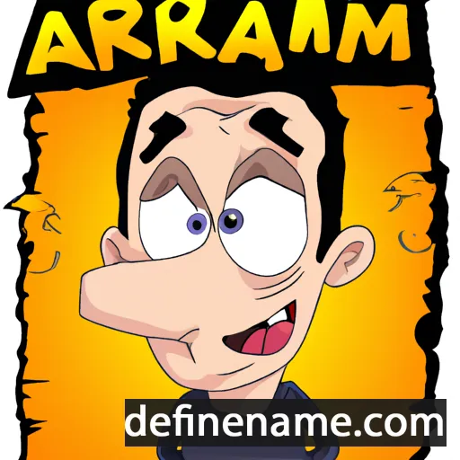 cartoon of the name Armanc