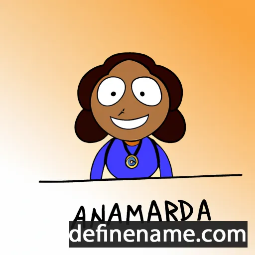 cartoon of the name Armanda