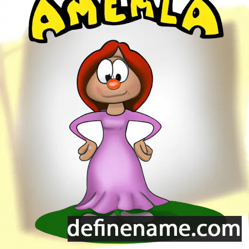 cartoon of the name Armela